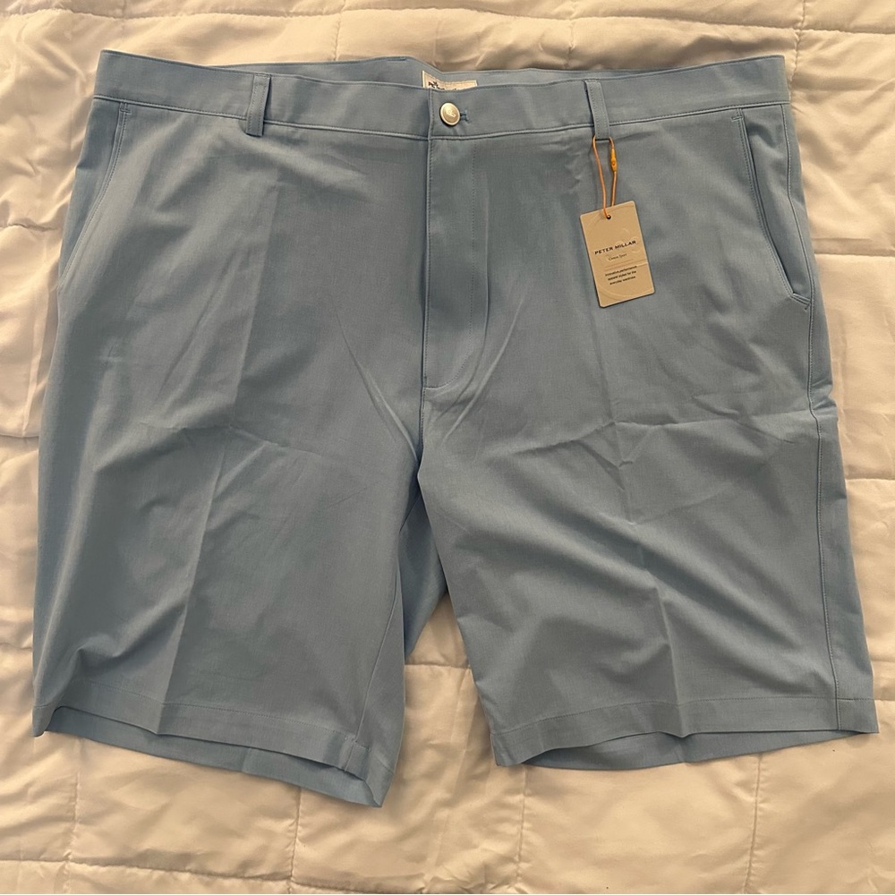 Peter Millar Shackleford Performance Hybrid Golf Shorts | Men’s 44 | Blue NEW